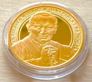 Numizmat - 40 Rocznica Wyboru J P -Mennica Polska-pozłacany