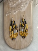 Kolczyki z japońskich koralików.