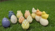 Świece dekoracyjne zapachowe Wielkanocne JAJKA z wosku sojowego 