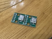 Port microUSB z płytą 10st