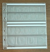 Strona/karta na 21 monet o średnicy 20 - 40mm 