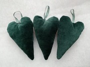 Ozdoby choinkowe / zawieszka świąteczna serduszka 3 szt.