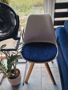 Para krzeseł dwa Krzesła - biało granatowe