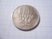 Polska moneta 20 zł złotych 1973 kłosy stan