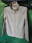 Szwedka bluza kurtka bomberka wiatrówka bez kaptur NIKE beżowa czarna zamek