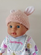 Lalka bobas króliczek realistyczna 33cm miękka prezent