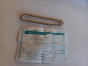 Złota bransoletka z naturalnymi diamentami 10K AU