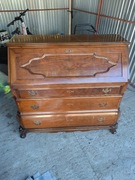 Orzechowy barokowy Ludwikowski sekretarz  pierwsza połowa XX wieku