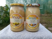 Miód kremowany i rzepakowy - DWA DUŻE SŁOIKI - PROMOCJA
