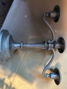 Świecznik srebrny stary piękny stylowy patyna