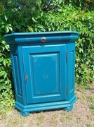 szafka - kątnik eklektyczny niebieski dąb