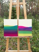 Obraz akrylowy dwie sztuki.  2x 24cm/30cm