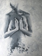 akt, obraz na płótnie 