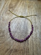 Bransoletka z kamieni naturalnych - rubin