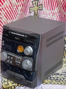 Wieża mini PHILIPS FW-P750 radio wzmacniacz EQ CD działają, deck nie działa