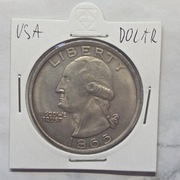 Stara Moneta Stany Zjednoczone USA Dolar USD Liberty 1865 r.