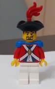 Lego Pirates Imperial Soldier II - Officer with Red Plume - pi085