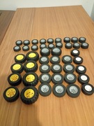 Lego technic opony z felgami 45 kompletów stan bardzo dobry 