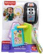 Fisher-Price „Ucz się i śmiej!” Edukacyjne Kluczyki ABC 123 HXF51 – Mattel