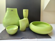 ASA zestaw ceramika misa wazony, świecznik, kubek 5 szt.