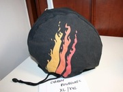 czarny Pokrowiec na kask narciarski Uniwersalny XL/XXL bawełna tunel camel