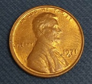 USA 1 cent Lincoln Head 1971 r. D