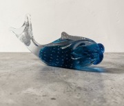 Ryba szklana pełne szkło bąbelki powietrza