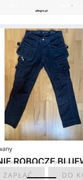 SPODNIE ROBOCZE BLUEWEAR PRO 46 czarne ze streczem 72-76 pas