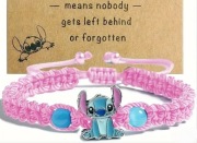 Nowa bransoletka bajkowa Stitch Różowa 