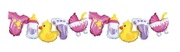 Girlanda balonowa baby shower, urodziny
