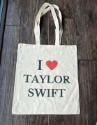 Torba bawełniana torebka tote bag cotton bawełna beżowa taylor swift 