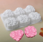 SERCA KOKARDKA 6 wnęk forma silikonowa 21.5*17.4*3.4 do Pieczenia, Deserów 