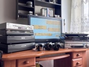 Retro Studio Wideo (VHS): Kamery Digital8, Mikser Panasonic WJ-AVE3, VCR