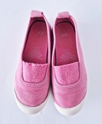 Różowe wkładane trampki tenisówki kapcie H&M 29