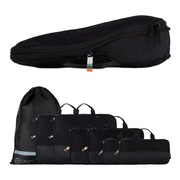 TRAVEL DUDE zestaw organizerów do walizki 7 szt. czarny