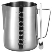 Garnek do topienia 1000 ml, stal nierdzewna, ze skalą pomiarową i łyżeczką