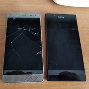 Dwa tel komorkowe 5,5 cala uszkodzone niska cena 