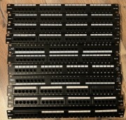 Patchpanel 19" PATCH PANEL 24 porty kat 5E 1U 24x  CAT5E 24xRJ45 UTP