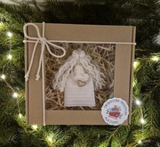 #handmade Śliczny aniolek, zawieszka, upominek świąteczny