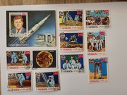 (1769)  blok i znaczki kosmos znaczek z przywieszk