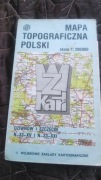 MAPA TOPOGRAFICZNA POLSKI -> DZIWNÓW I SZCZECIN  N-33-XV i N-33-XXI