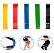 Zestaw 5 gum do ćwiczeń taśmy fitness 