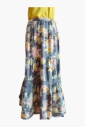 365 Sun Shine Spódnica Maxi 100% Bawełna Kwiaty Koronka Boho M BDB