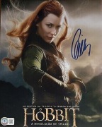 Evangeline Lilly Hobbit Władca Pierścieni oryginalny autograf BAS
