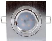 Oprawa GU10 B.Ciepły Oprawka+Żarówka Srebrna 