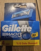 Gillette mach 3 turbo Wkłady 4szt
