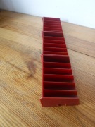 Stojak na kasety magnetofonowe 3 częściowy rozkładany na 18 kaset  