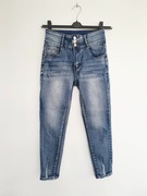 Shein * jeansy rurki dżinsy skinny do kostek push up wysoki stan * 36 S
