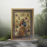 Piękny obraz 24x32 na grubiej desce Apostołowie dwunastu apostołów 