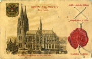 Koln, Der Dom, pieczęć lakowa, 1909 Kolonia